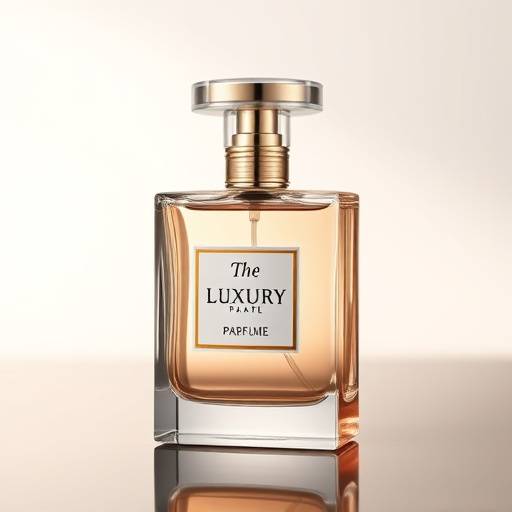 Photo de produit d'un flacon de parfum de luxe